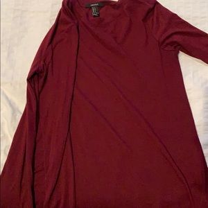 purple/reddish long sleeve tee